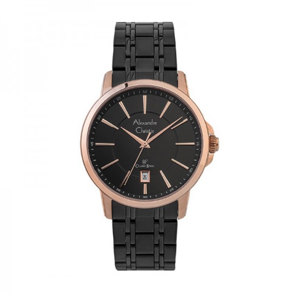 Alexandre Christie AC 8636 Rosegold Black MDBBRBA MAN